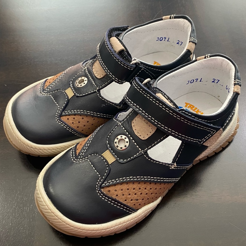 Kixy Cool Boys Shoes Malaga Blue Size 27
